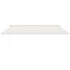 vidaXL Markise Einziehbar Creme 4x3 m Stoff und Aluminium