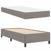 vidaXL Boxspringbett mit Matratze Taupe 90 x 190 cm Stoff