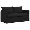 vidaXL Sofa 2 pcs Schwarz