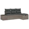 vidaXL Sofa Set 4 stk. Poly-Rattan