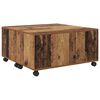 vidaXL Couchtisch mit Schubladen Altholz 75 x 75 x 38 cm Holzwerkstoff