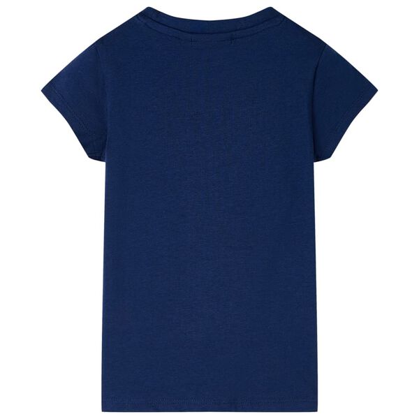 Kinder-T-Shirt Marineblau 116