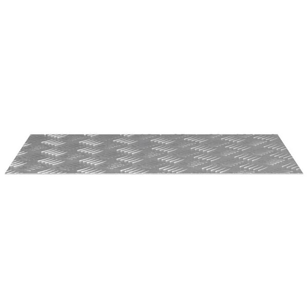 vidaXL Treppe Tritt Rechtwinklig 4 pcs Silber 70 x 40 cm Aluminium