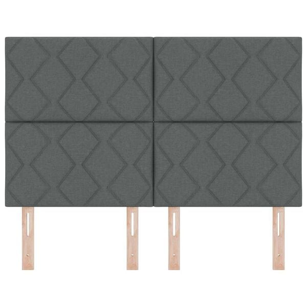 vidaXL Kopfteil Dunkelgrau 160 cm Stoff