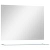 vidaXL Wandspiegel mit Regal 80&times;60 cm Hartglas