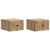 vidaXL Wandmontierter Nachttisch 2 pcs Artisan-Eiche 33 x 34,5 x 20 cm