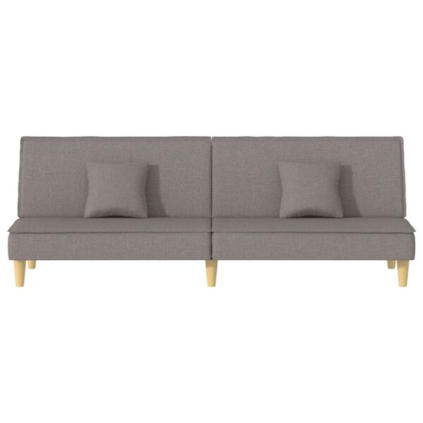 vidaXL Schlafsofa Taupe Stoff