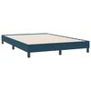 vidaXL Boxspringbett ohne Matratze Dunkelblau 140x220 cm Samt