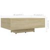 vidaXL Couchtisch Sonoma-Eiche 85x55x31 cm Holzwerkstoff