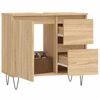vidaXL Badschrank Sonoma-Eiche 65x33x60 cm Holzwerkstoff