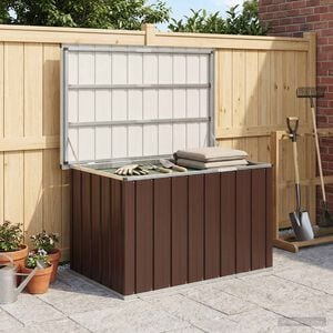 vidaXL Garten-Aufbewahrungsbox Braun 109 x 67 x 65 cm