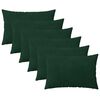 vidaXL Kissenbezug 6 pcs HEERLEN Dunkelgr&uuml;n 50 x 70 cm Samt