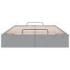 vidaXL Ottoman-Bett ohne Matratze Hellgrau 120x200 cm Stoff