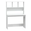 vidaXL Schreibtisch mit Regal Wei&szlig; 102x45x148 cm Holzwerkstoff