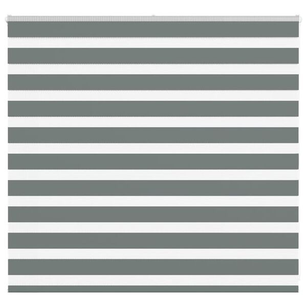 vidaXL Doppelrollo Dunkelgrau 165x100 cm Stoffbreite 160,9 cm Polyester