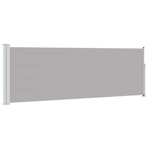 vidaXL Ausziehbare Seitenmarkise 100x314 cm Grau