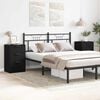 vidaXL Nachttisch 2 pcs Schwarz Eichen-Optik 40 x 65 x 65 cm