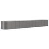 vidaXL Hochbeet Pulverbeschichteter Stahl 512x80x68 cm Grau