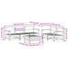 vidaXL 6-tlg. Garten-Sofagarnitur Kiefernholz Impr&auml;gniert