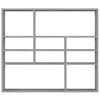 vidaXL Wandregal Grau Sonoma 90x16x78 cm Holzwerkstoff