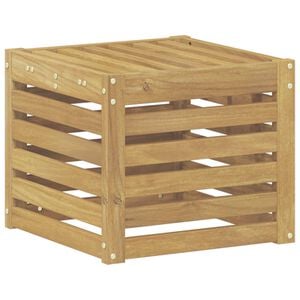 vidaXL Outdoor-Sofagarnitur Wei&szlig; 35 x 38 x 37 cm Massivholz Akazie