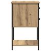 vidaXL Nachttisch Eiche handwerklich 32 x 42 x 70 cm Holzwerkstoff