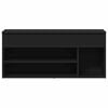 vidaXL Schuhbank Schwarz 102x30,5x45 cm Holzwerkstoff