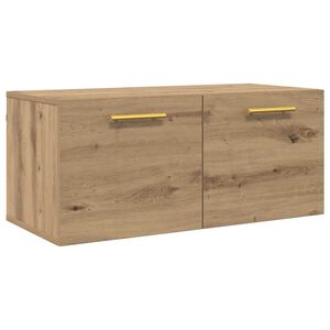 vidaXL Wandschrank 80 x 36.5 x 35 cm Holzwerkstoff Artisan-Eiche