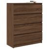 vidaXL Sideboard Braun Eichen-Optik 80x35x99 cm Holzwerkstoff