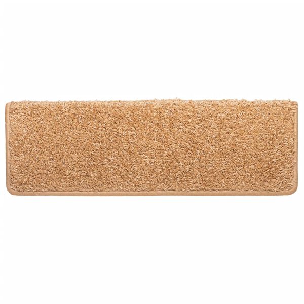 vidaXL Stufenmatten 10 Stk. 65x21x4 cm Beige Rechteckiger Rand