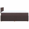 vidaXL Boxspringbett mit Matratze Dunkelbraun 120x190 cm Stoff
