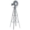 vidaXL Windm&uuml;hle Grau 84 x 68 x 245 cm Eisen