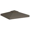 vidaXL Pavillon-Dachplane mit Kaminabzug 310 g/m&sup2; 3x3 m Taupe