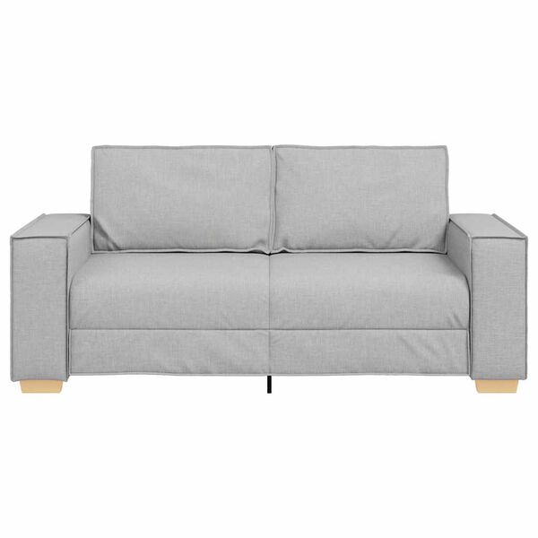 vidaXL 2-Sitzer Sofa Wolkengrau 180x78x84 cm Stoff