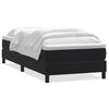 vidaXL Boxspringbett mit Matratze Schwarz 80x220 cm Samt