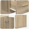 vidaXL Eckregal Sonoma-Eiche 160x40x45 cm Holzwerkstoff
