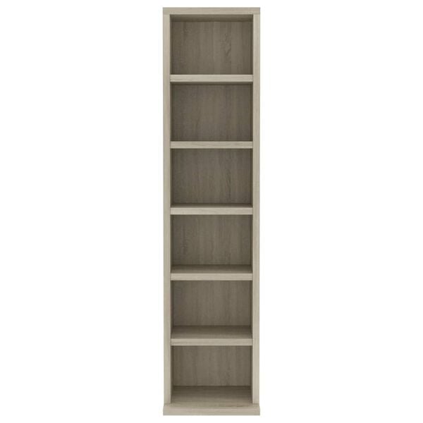 vidaXL CD-Schrank Sonoma-Eiche 21x20x88 cm Holzwerkstoff