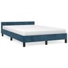 vidaXL Bettgestell ohne Matratze Dunkelblau 120x200 cm Samt
