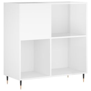 vidaXL Plattenschrank Hochglanz-Weiß 84,5x38x89 cm Holzwerkstoff