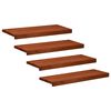 vidaXL Treppenstufen 4 stk. 80 x 30 x 2 cm Braun Massivholz Buche