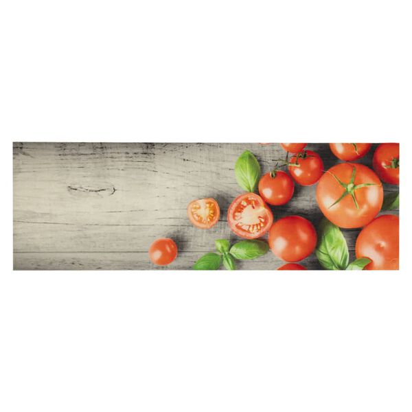 vidaXL Küchenteppich Waschbar Tomaten 60x180 cm Samt