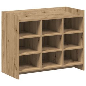vidaXL Schuhschrank 85 x 39,5 x 70 cm Holzwerkstoff Artisan-Eiche