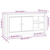 vidaXL TV-Schrank Honigbraun 103x36,5x52 cm Massivholz Kiefer