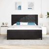vidaXL Boxspringbett mit Matratze Schwarz 180 x 200 cm Stoff