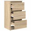 vidaXL Sideboard Sonoma-Eiche 37,5x35x76 cm Holzwerkstoff