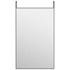 vidaXL T&uuml;rspiegel Schwarz 50x80 cm Glas und Aluminium