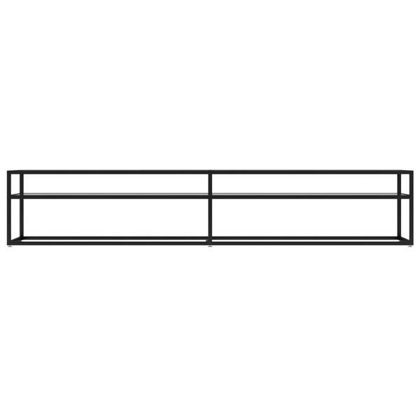 vidaXL TV-Schrank Transparent 220x40x40,5 cm Hartglas