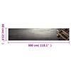 vidaXL K&uuml;chenteppich Waschbar Weinflasche 60x300 cm Samt