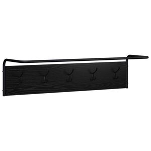 vidaXL Garderobenst&auml;nder Schwarz Eichen-Optik 100 x 30 x 25 cm