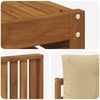 vidaXL Outdoor-Sofagarnitur mit Kissen 9 pcs Natur und Beige